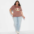 Women's Strawberry Shortcake Berry Sweet Short Sleeve Graphic T-Shirt - Brown S