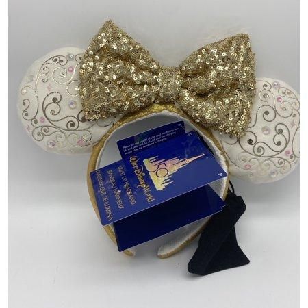 Disney Parks WDW 50th Magical Celebration Minnie Light up Ear Headband New W Tag