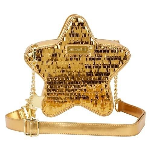 Loungefly Gold Glitter Star Crossbody Bag