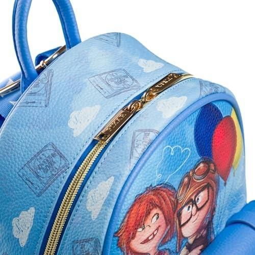 Wondapop Disney Pixar up Carl and Ellie 11" Vegan Leather Mini Backpack