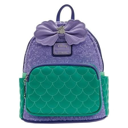 Loungefly Disney NWT wallet and Little Mermaid Sequin Collection Ariel Mini Backpack