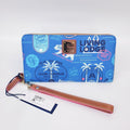 Dooney & Bourke Disney NWT Vacation Blue Large Zippered Club Wristlet Wallet NWT