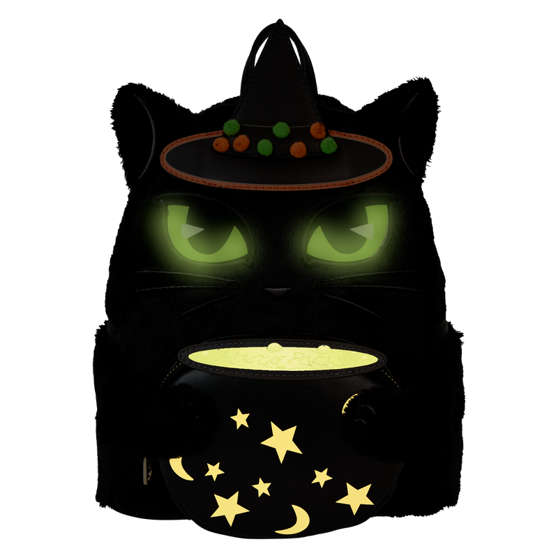 Loungefly NWT Disney Hocus Pocus Exclusive Binx Costume Light Up Glow Mini Backpack