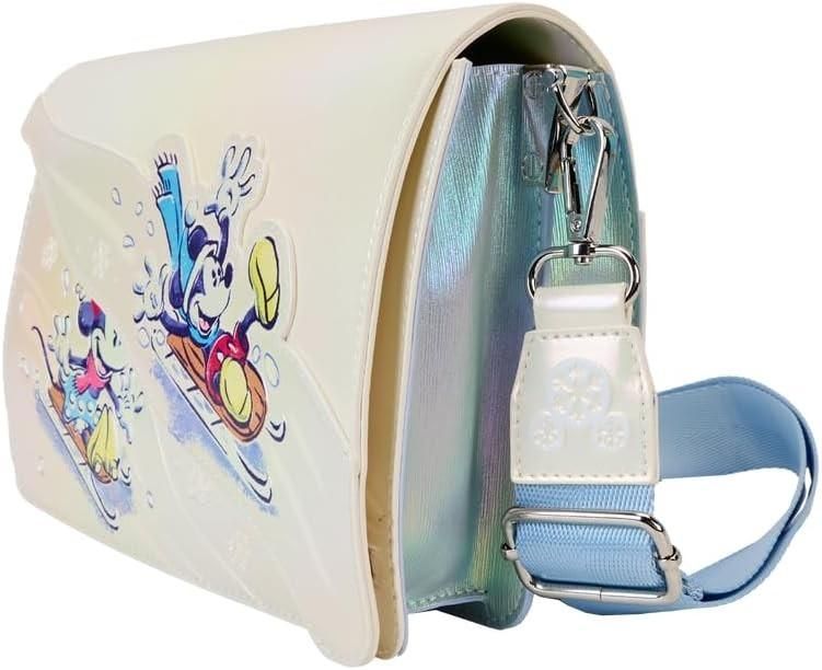 Loungefly NWT Disney Mickey and Friends Winter Wonderland Crossbody Bag Multi