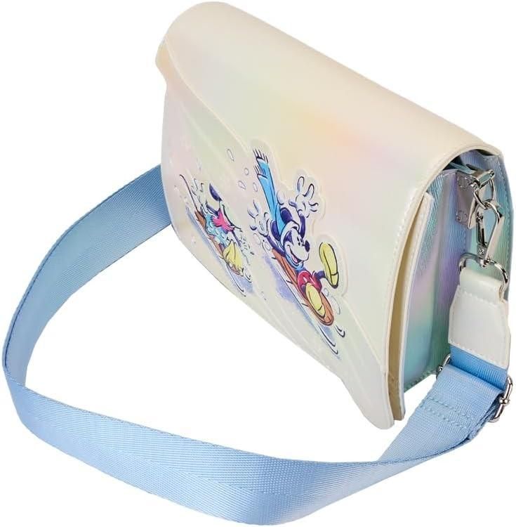 Loungefly NWT Disney Mickey and Friends Winter Wonderland Crossbody Bag Multi