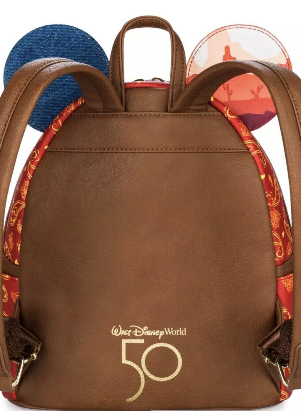 Disney NWT 50th Mickey the Main Attraction Big Thunder Mountain Railroad Backpack N