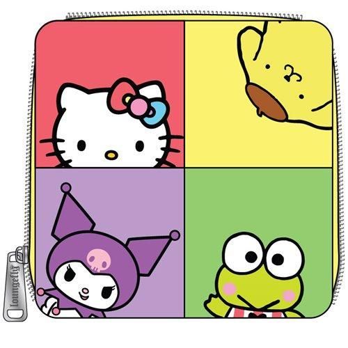 Loungefly  NWT Licensed Sanrio Hello Kitty and Friends Color Block Zip-Around Wallet