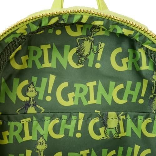 Loungefly NWT Dr Seuss Plush Grinch Light up Cosplay Mini Backpack