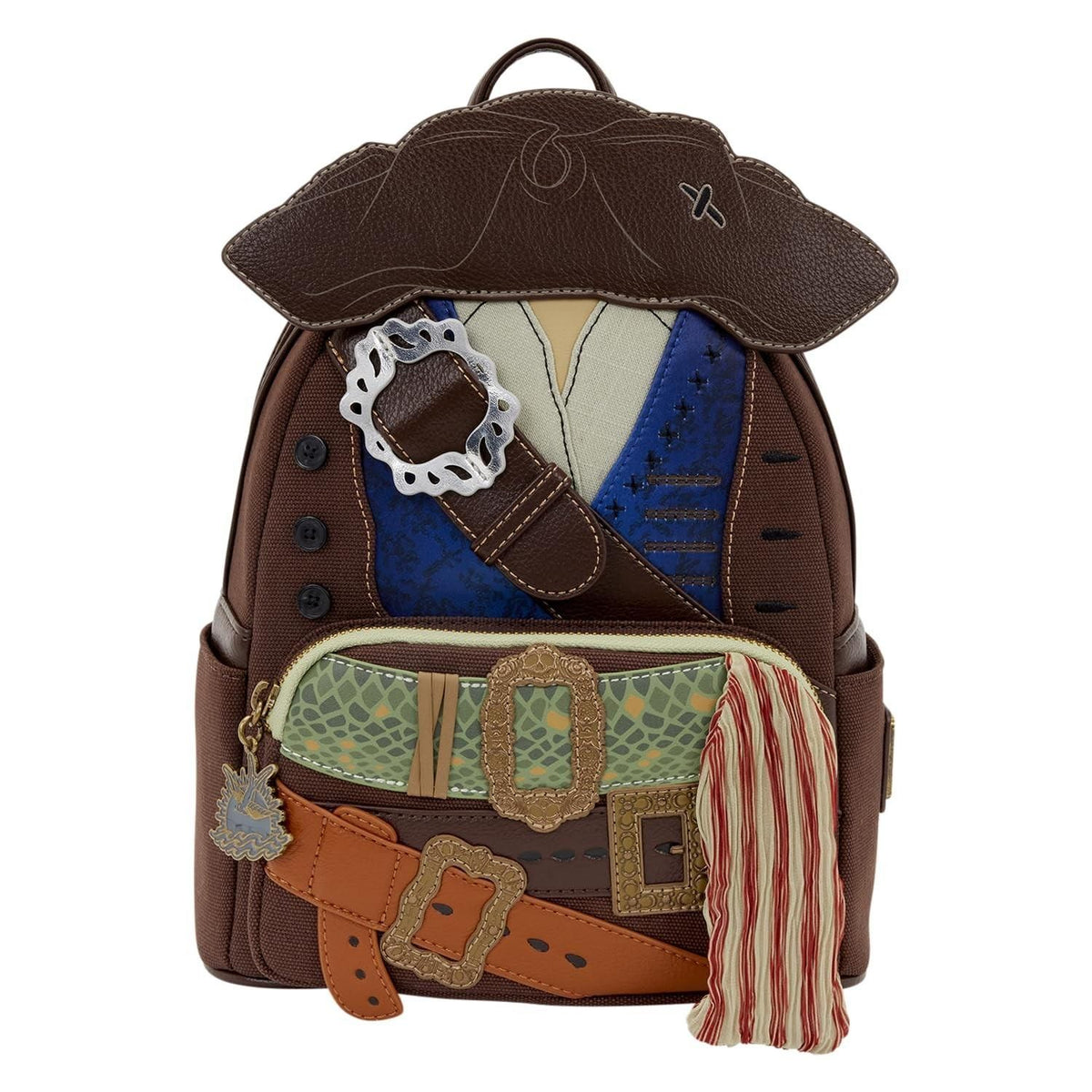 Loungefly Disney: Jack Sparrow - Fluch Der Karibik - Cosplay Mini Rucksack - Ideal Für Kinder & Erwachsene - Sammeltaschen