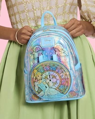 Loungefly Disney Princess Stained Glass Collection: Cinderella Mini-Backpack, Amazon Exclusive