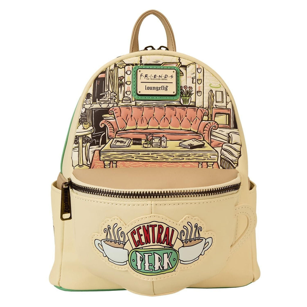 LoungeFly - Friends Central Perk Domed Coffee Mug Scented Mini Backpack - Off-White