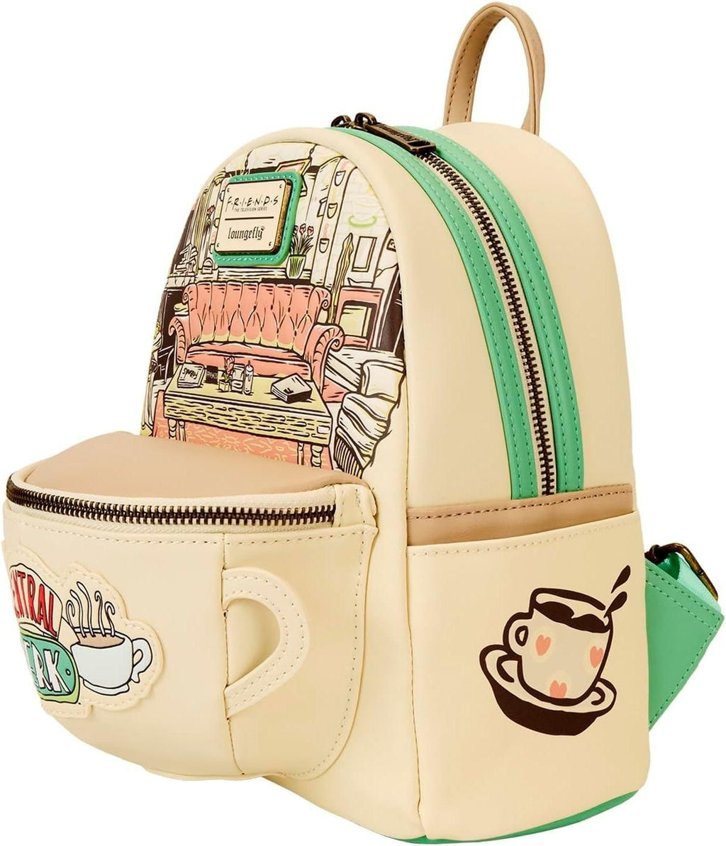 LoungeFly - Friends Central Perk Domed Coffee Mug Scented Mini Backpack - Off-White