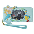 The Little Mermaid 1989 Ariel Princess Lenticular Zip Wallet Coin Purse 8x4in