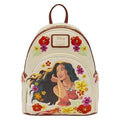 Loungefly Disney: Moana - Pua & Heihei - Floral Live Action - Mini Backpack with Large Compartments - Great for Kids & Adults - Collectible Bags