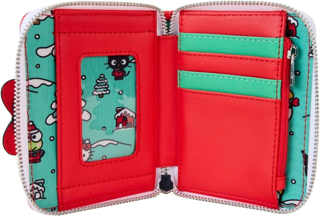 Loungefly Sanrio Winter Wonderland Zip Around Wallet Red