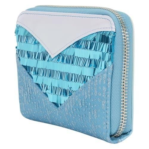 NWT Loungefly Elsa Glitter Sequin Zip Around Wallet