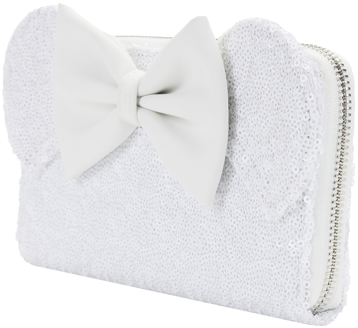 Loungefly: Disney - Minnie Sequin Wedding Zip Around Wallet