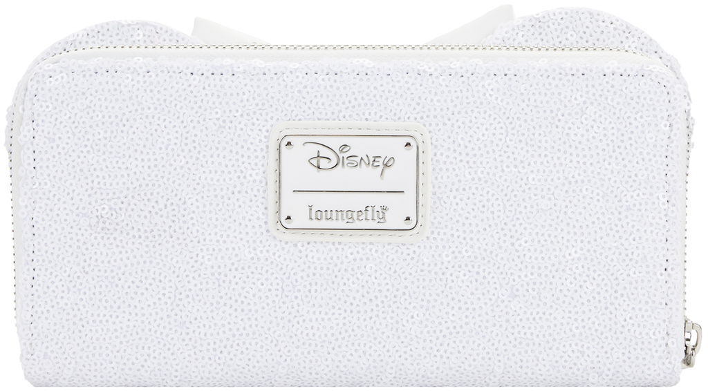 Loungefly: Disney - Minnie Sequin Wedding Zip Around Wallet