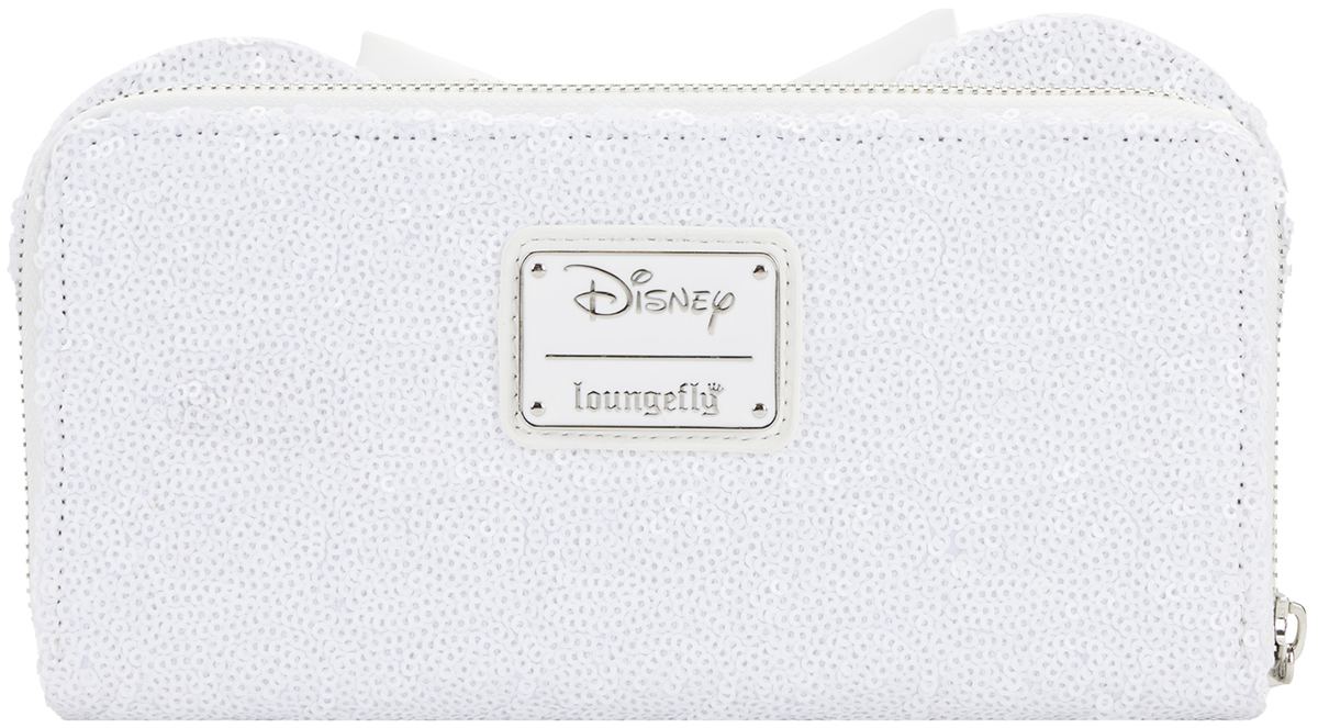 Loungefly: Disney - Minnie Sequin Wedding Zip Around Wallet