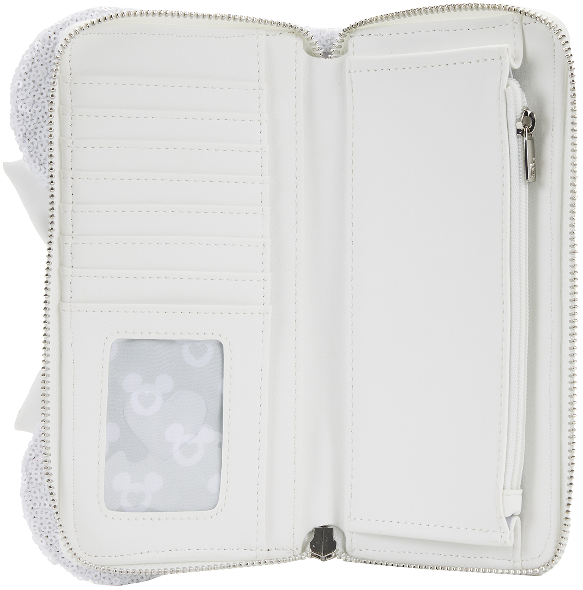 Loungefly: Disney - Minnie Sequin Wedding Zip Around Wallet