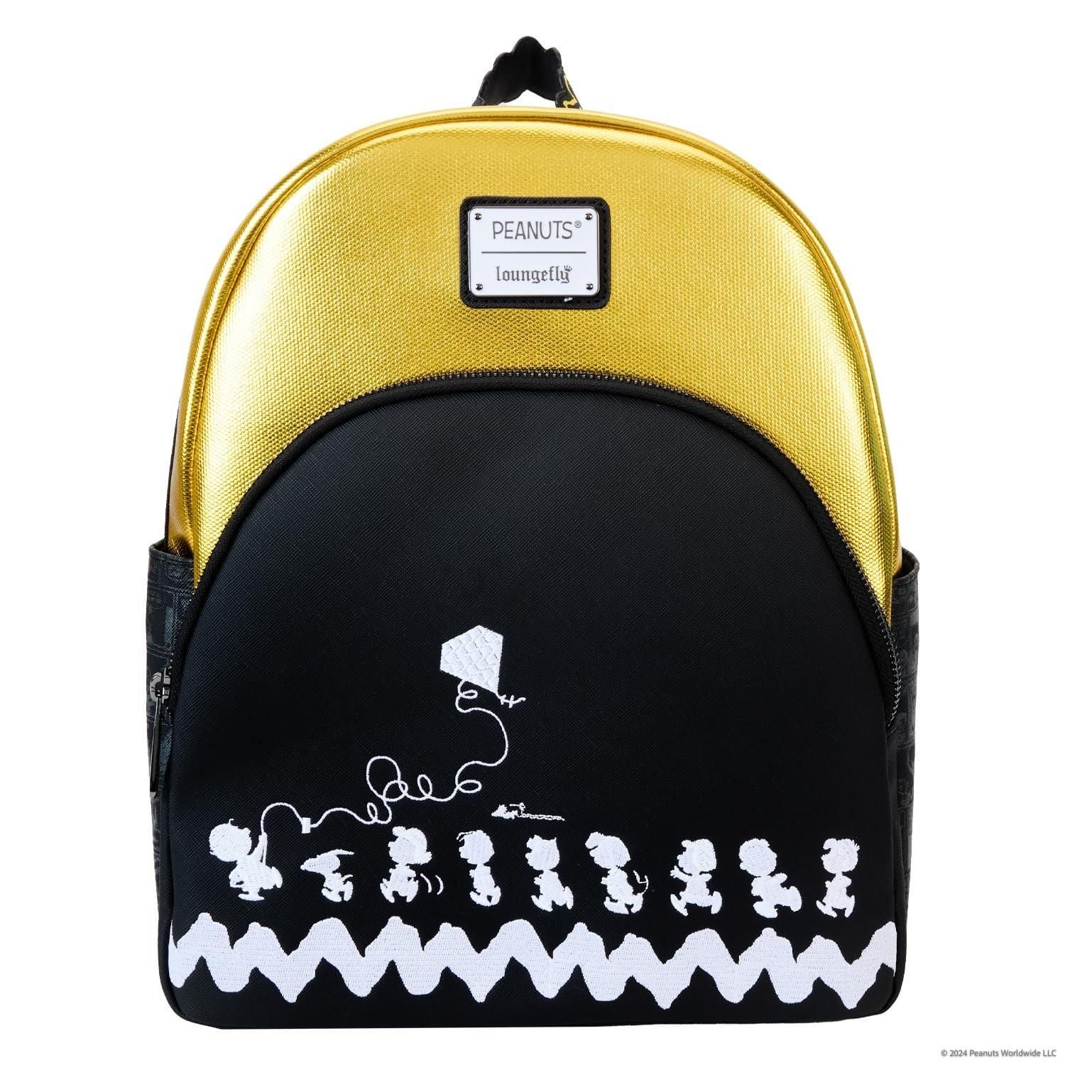 Loungefly Peanuts 75th Anniversary Mini Backpack 10 Inch Faux Leather Mini Backpack