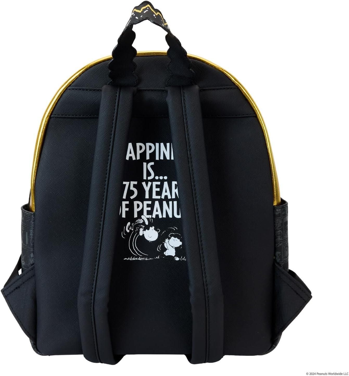 Loungefly Peanuts 75th Anniversary Mini Backpack 10 Inch Faux Leather Mini Backpack