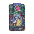 Disney Womens Beauty And The Beast Bell Card Holder Wallet Button Snap Closure