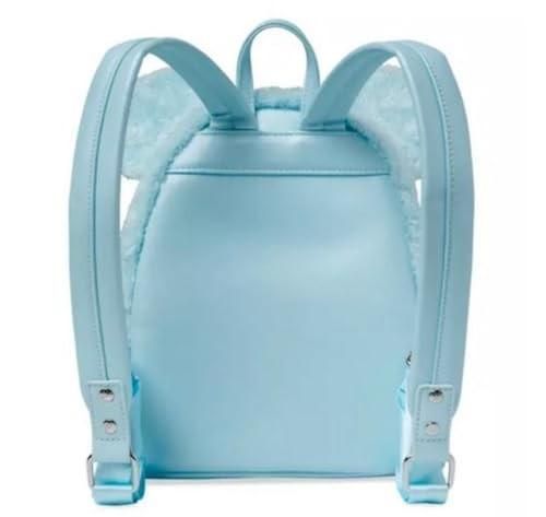 Theme Park Merchandise WDW Dis Parks Lounge LF Fuzzy Blue Minnie Backpack Sparkle