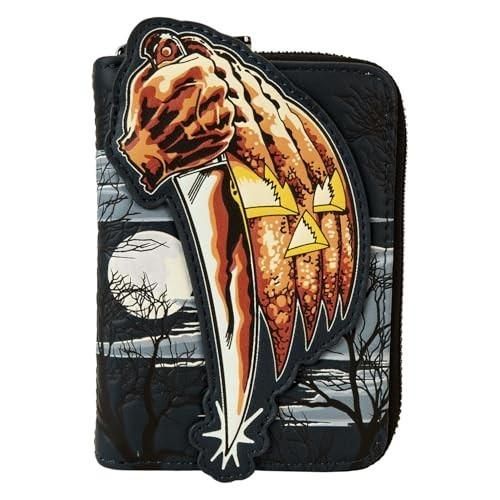 Loungefly Halloween Michael Myers Jack-O'-Lantern Glow Zip Around Wallet