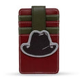 Warner Bros. Horror Movie Wallet  Character Wallet ID Card Holder  a Nightmare on Elm Street Freddy Hat Red Green  Vegan Leather