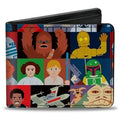 Star Wars Wallet  Bifold  Star Wars Classic Characters Pose Blocks  Vegan Leather