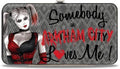 DC Comics Wallet  Hinged  Harley Quinn Somebody in Arkham City Loves Me Grays Black Red  Vegan Leather