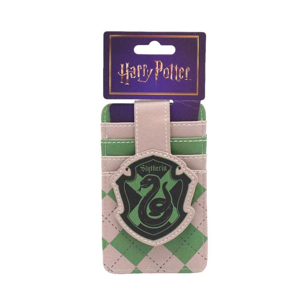 Buckle-Down Harry Potter Slytherin Crest Gray/Green Wallet ID Card Holder