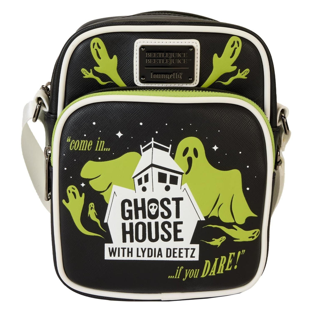 Loungefly Warner Bros Beetlejuice 2 Crossbody Bag Black/Charcoal