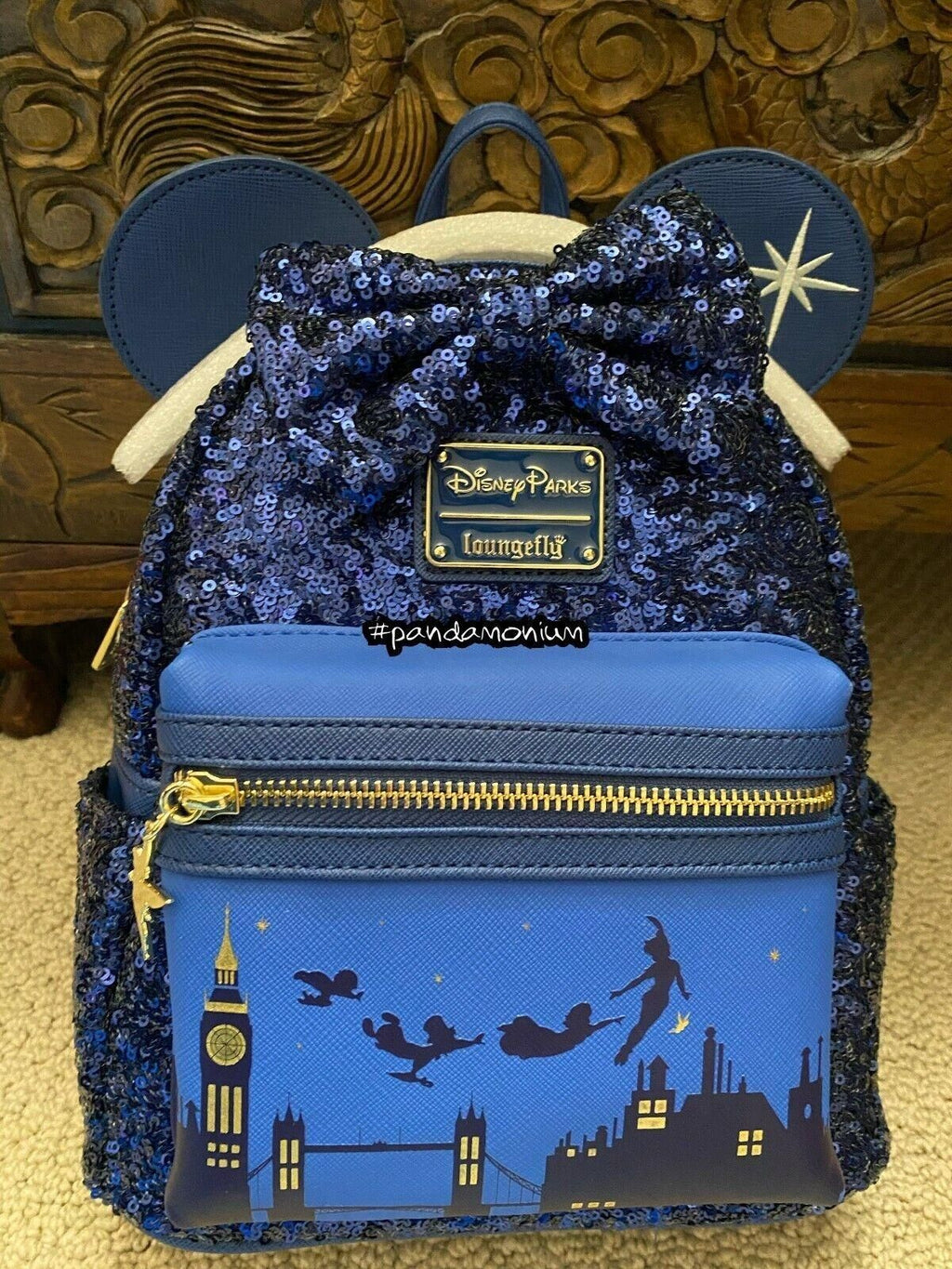 Loungefly Peter Pan Minnie Mouse Main Attraction MMMA June Mini Backpack