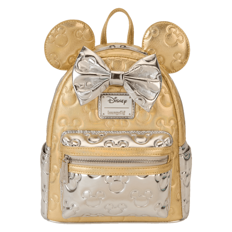 Loungefly Minnie Mouse Metallic Quilted Mini Backpack - Disney