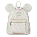 Mickey Mouse Icon Quilted Iridescent Loungefly Mini Backpack