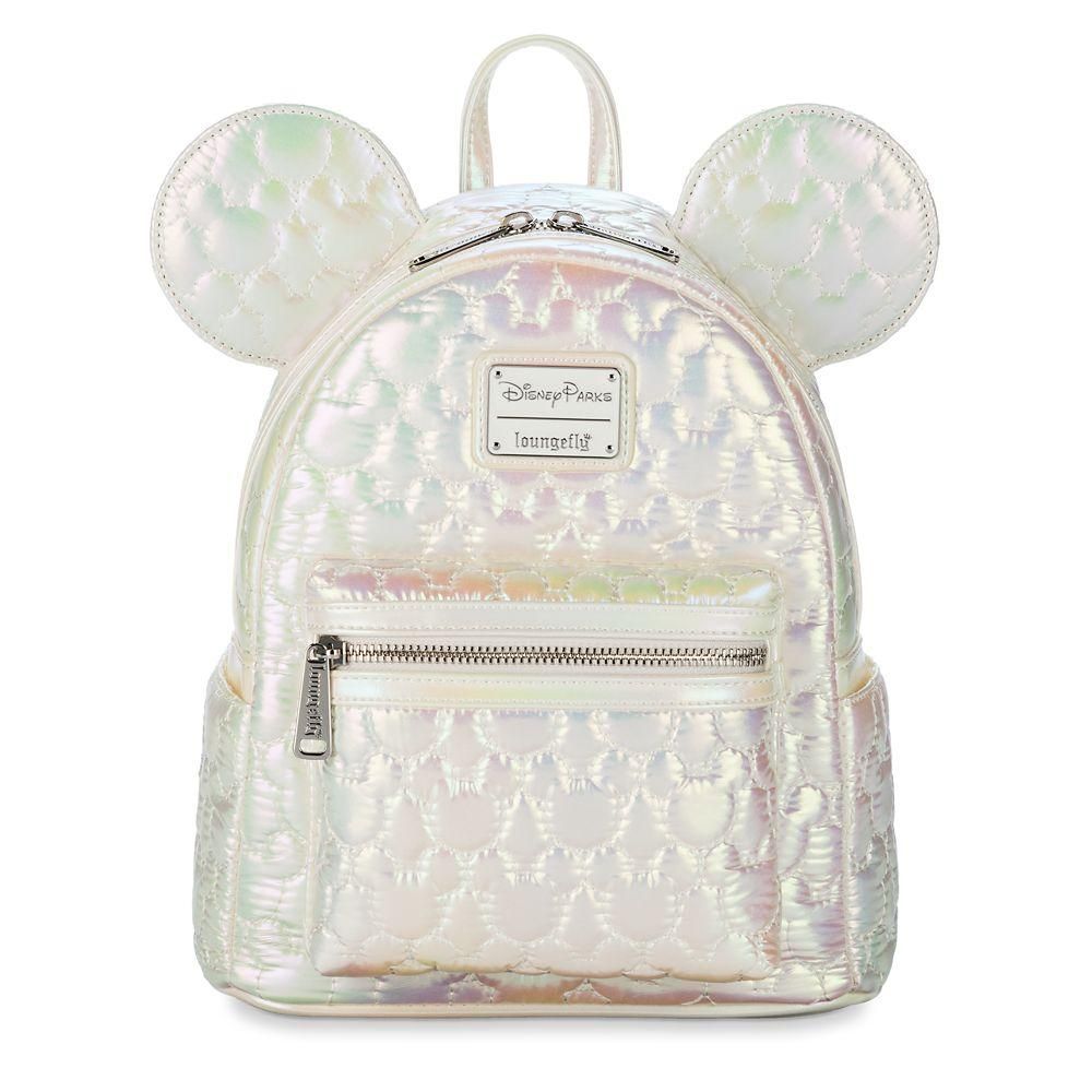 Mickey Mouse Icon Quilted Iridescent Loungefly Mini Backpack