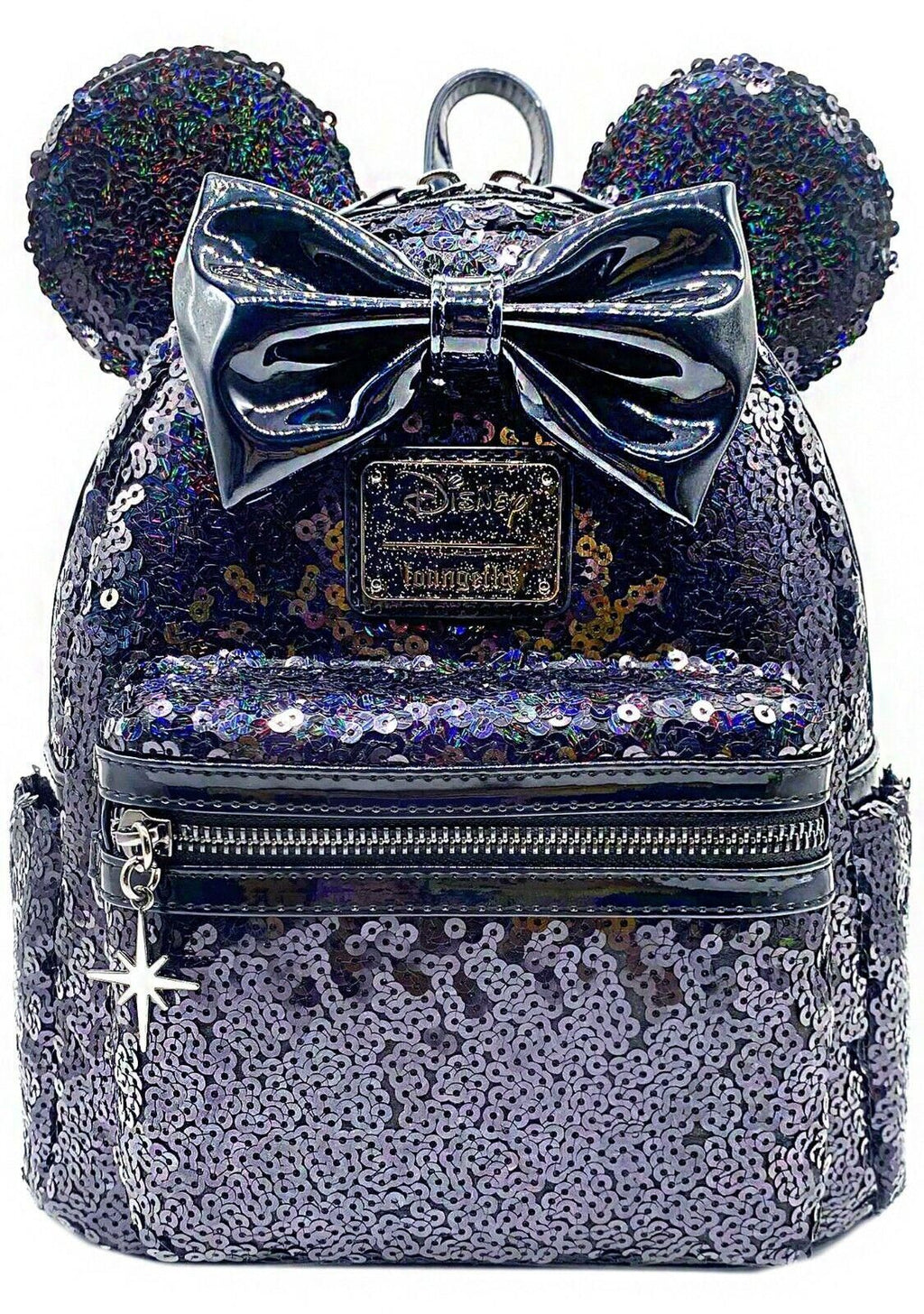 Loungefly X LASR Disney Celestial Dreams Black Sequin Mini Backpack