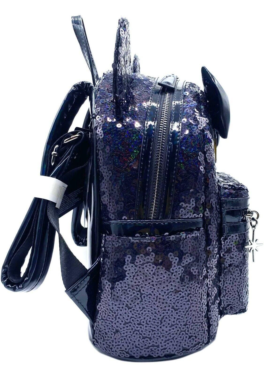 Loungefly X LASR Disney Celestial Dreams Black Sequin Mini Backpack