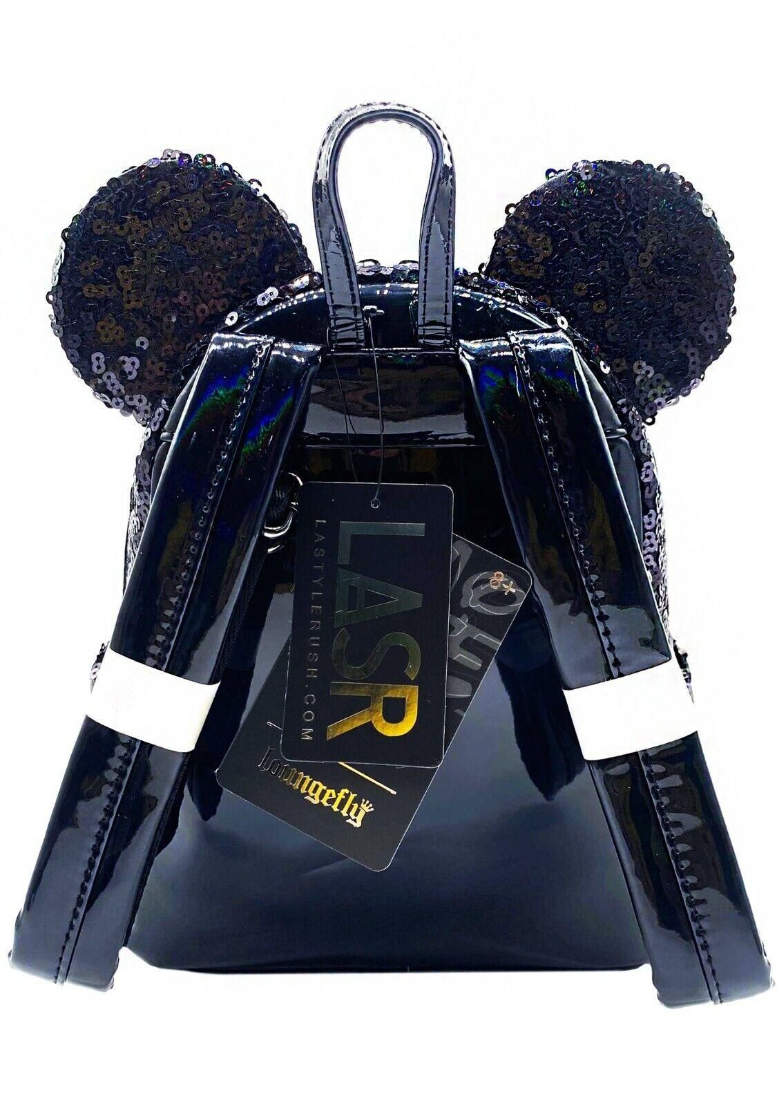 Loungefly X LASR Disney Celestial Dreams Black Sequin Mini Backpack