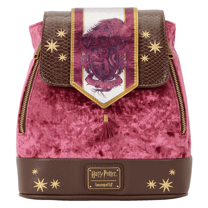 Loungefly Gryffindor Banner Velvet Mini Backpack - Harry Potter