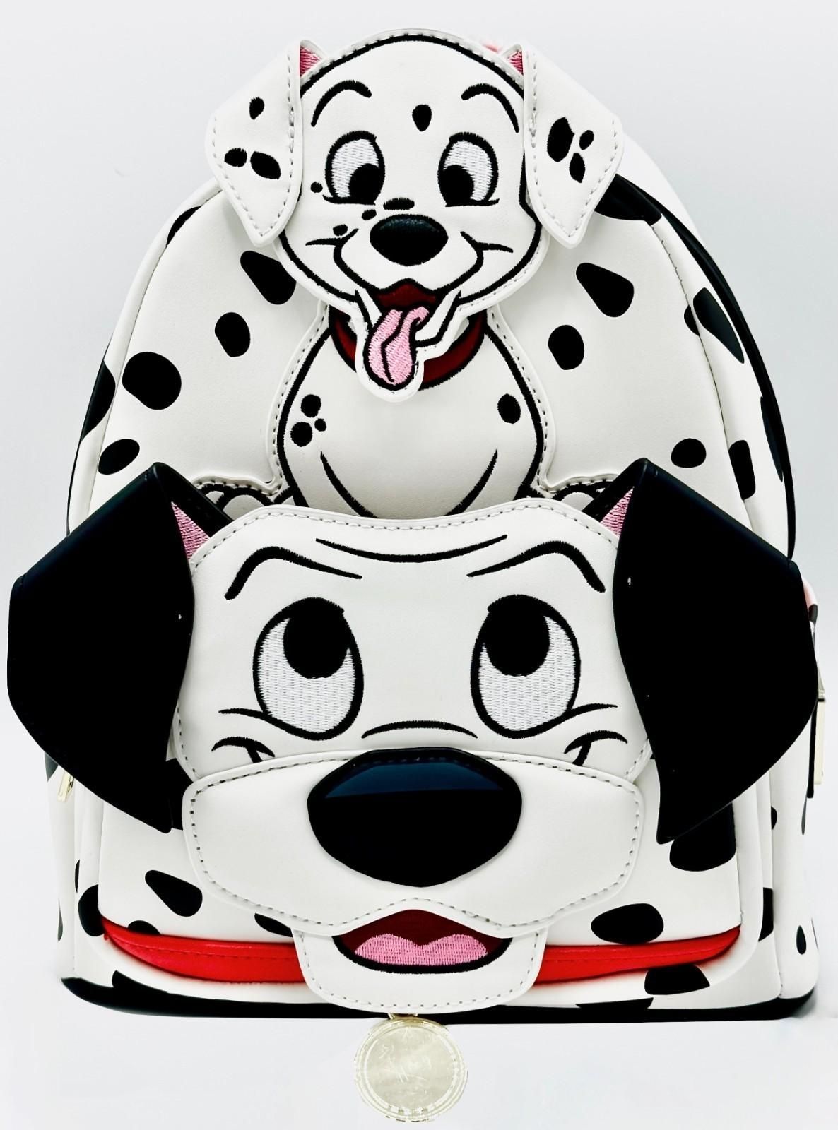 Loungefly 101 Dalmatians Cosplay Mini Backpack Disney Dogs Bag Pongo Puppies