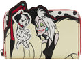 Loungefly Disney 101 Dalmatians - Cruella Scene Zip Around Wallet
