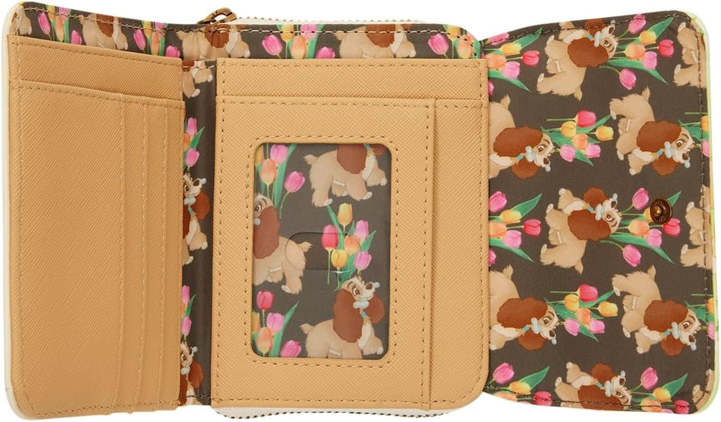 Loungefly Lady and the Tramp Pastel Tulip Trifold Wallet