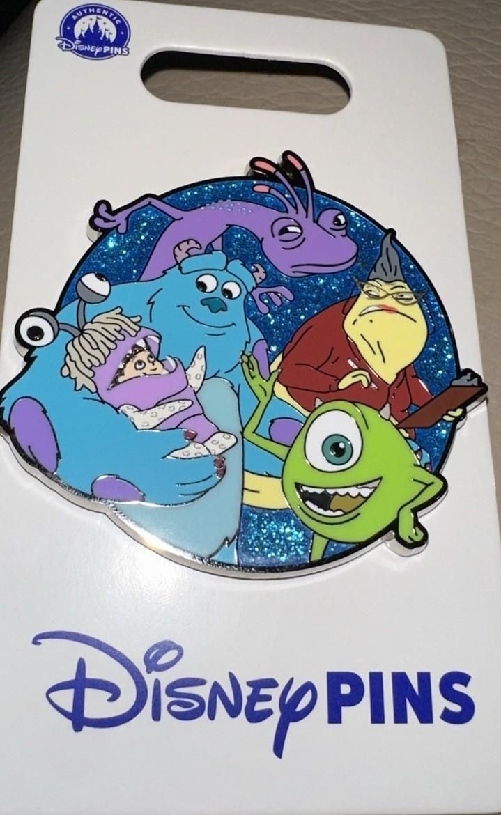 2025 Disney & Pixar Monsters, Inc. Cast Pin Sulley, Mike, Boo, Randall & Roz NIP