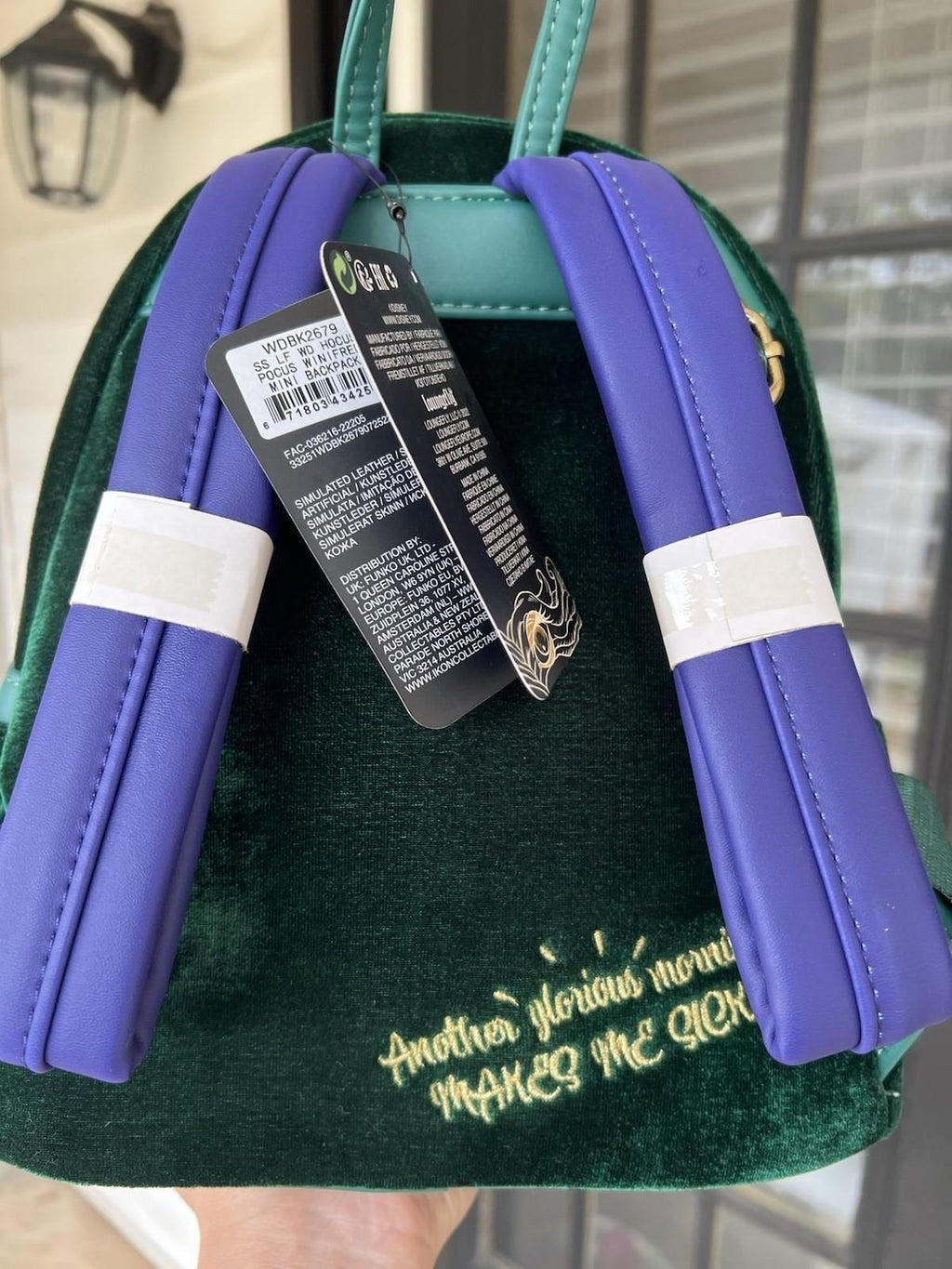 Loungefly Hocus Pocus Winifred Mini Backpack NWT