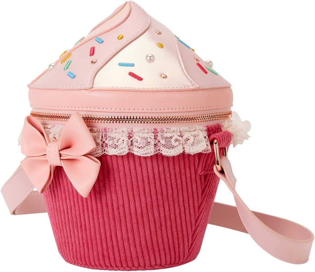 Loungefly Figural Cupcake Crossbody Bag NWT