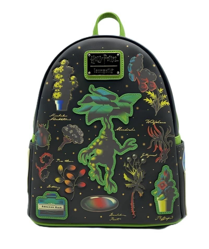Loungefly Harry Potter Herbology Mini Backpack Mandrake Magical Plants Womens Double Strap Shoulder Bag