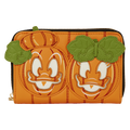 Loungefly Donald And Daisy Jack-o-lantern Zip Around Wallet - Disney